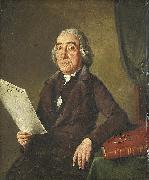 Wybrand Hendriks Portret van Jacob de Vos Sr. (1736-1833), kunstverzamelaar te Amsterdam oil painting